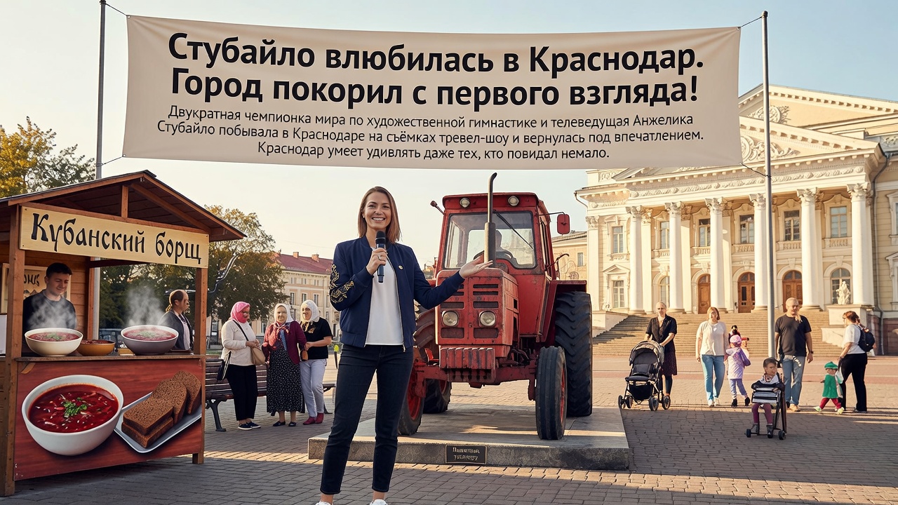 Стубайло влюбилась в Краснодар. Город покорил с первого взгляда!