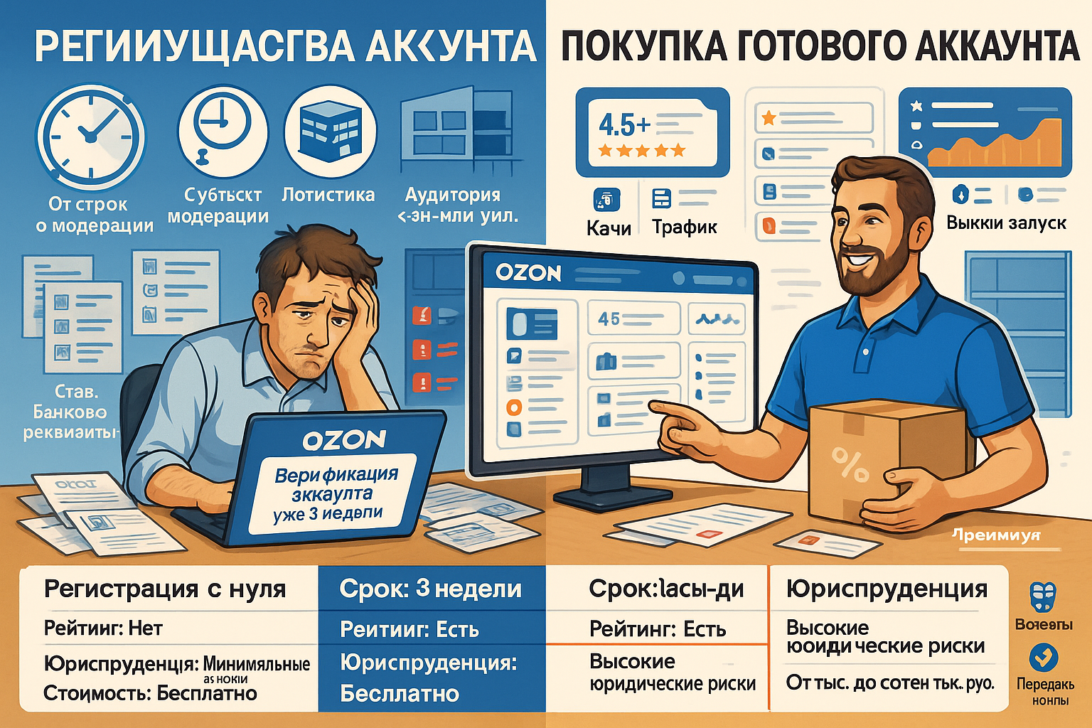 Преимущества и безопасность аккаунтов Озон: как купить, зарегистрировать и эффективно использовать маркетплейс